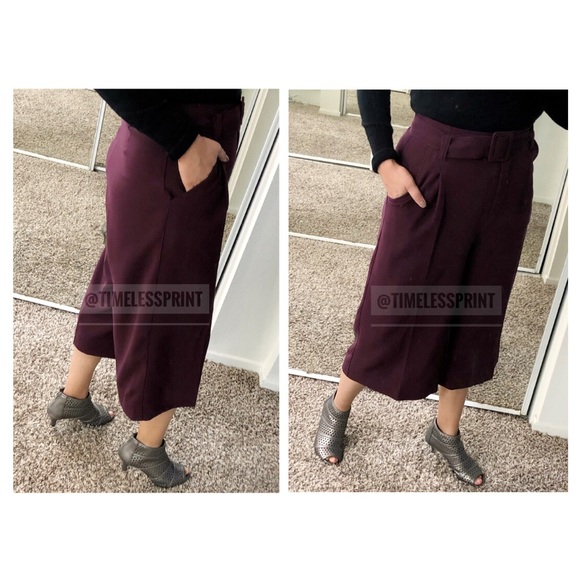 Purple Le Petite Française Culotte Pants - Picture 1 of 5